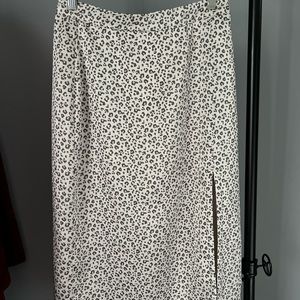 Abercrombie & Fitch satin midi skirt